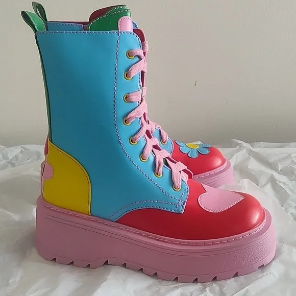 Free Luv Nation Combat Boots - Picture 7 of 13